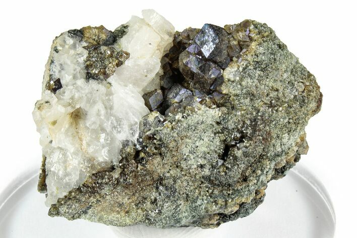 Iridescent, Rainbow Andradite Garnets - Norway #342341